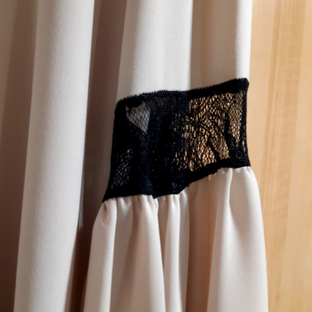 Joseph Ribkoff Backless Net Top in Beige and Black - Picture 5 of 8